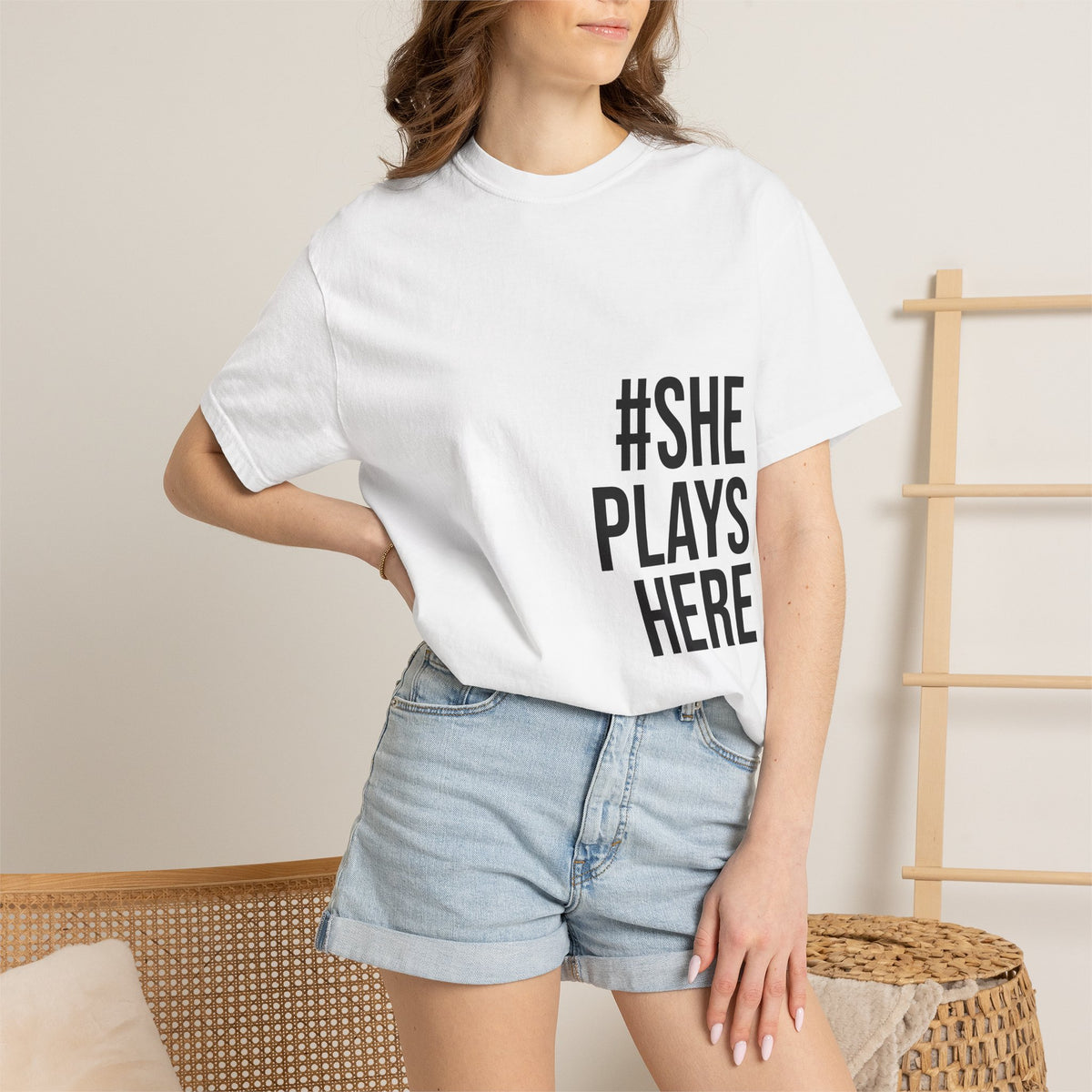 T-Shirt #ShePlaysHere