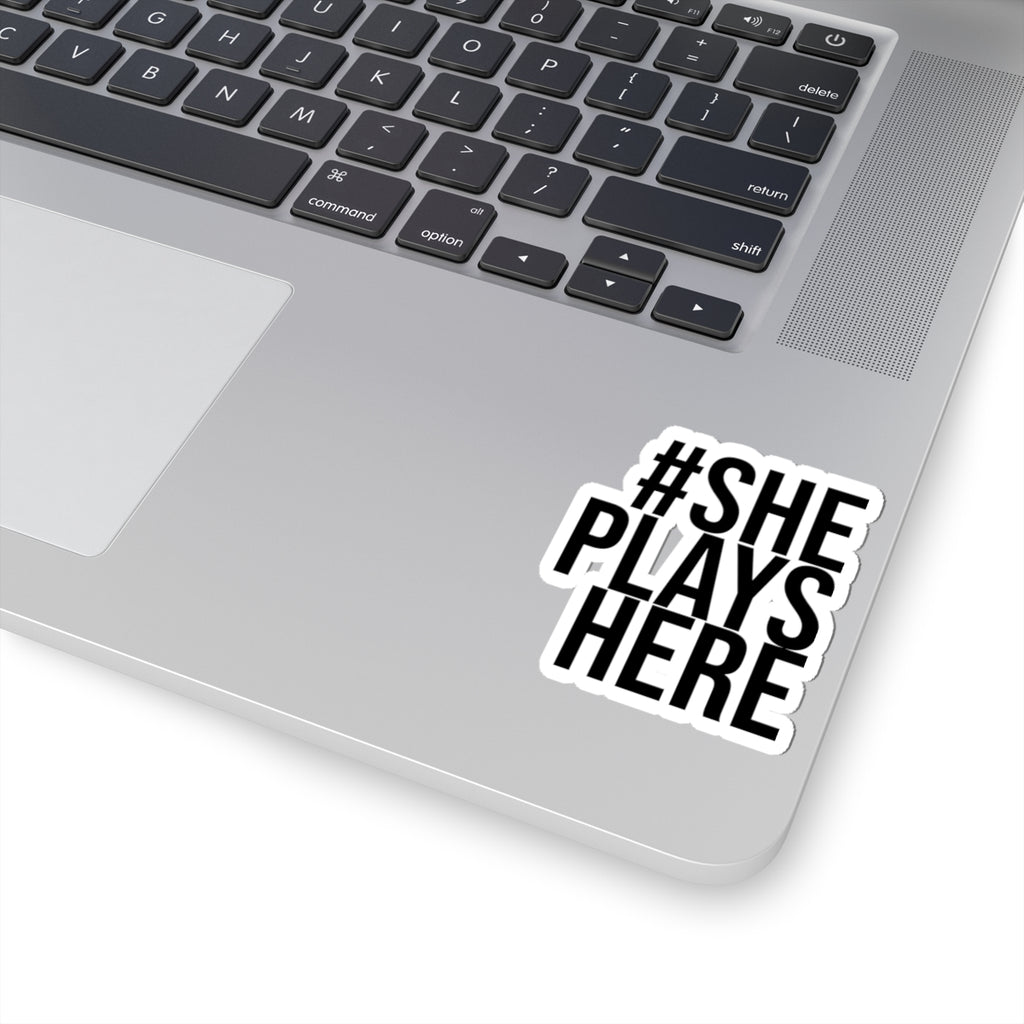 Rep #ShePlayHere Stickers