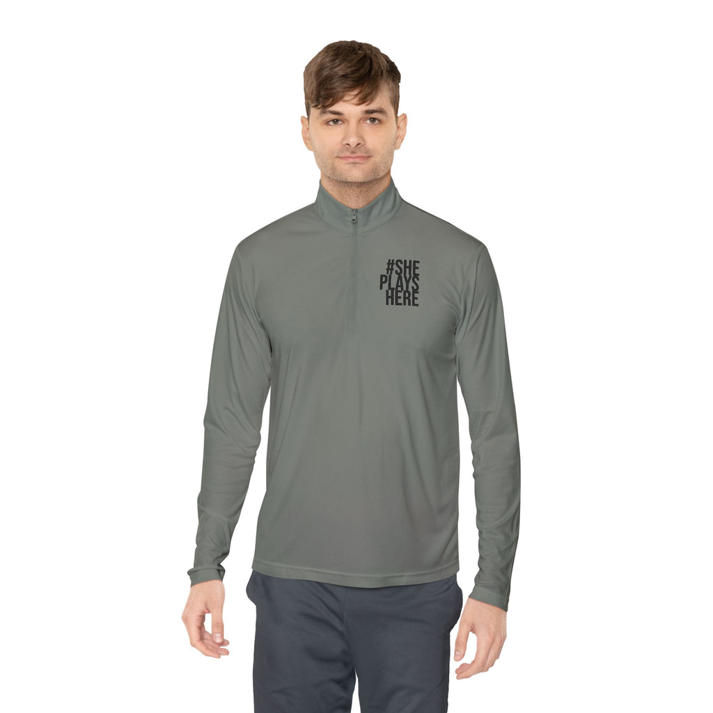Minimal 'The Plain Girl' Quarter-Zip Pullover