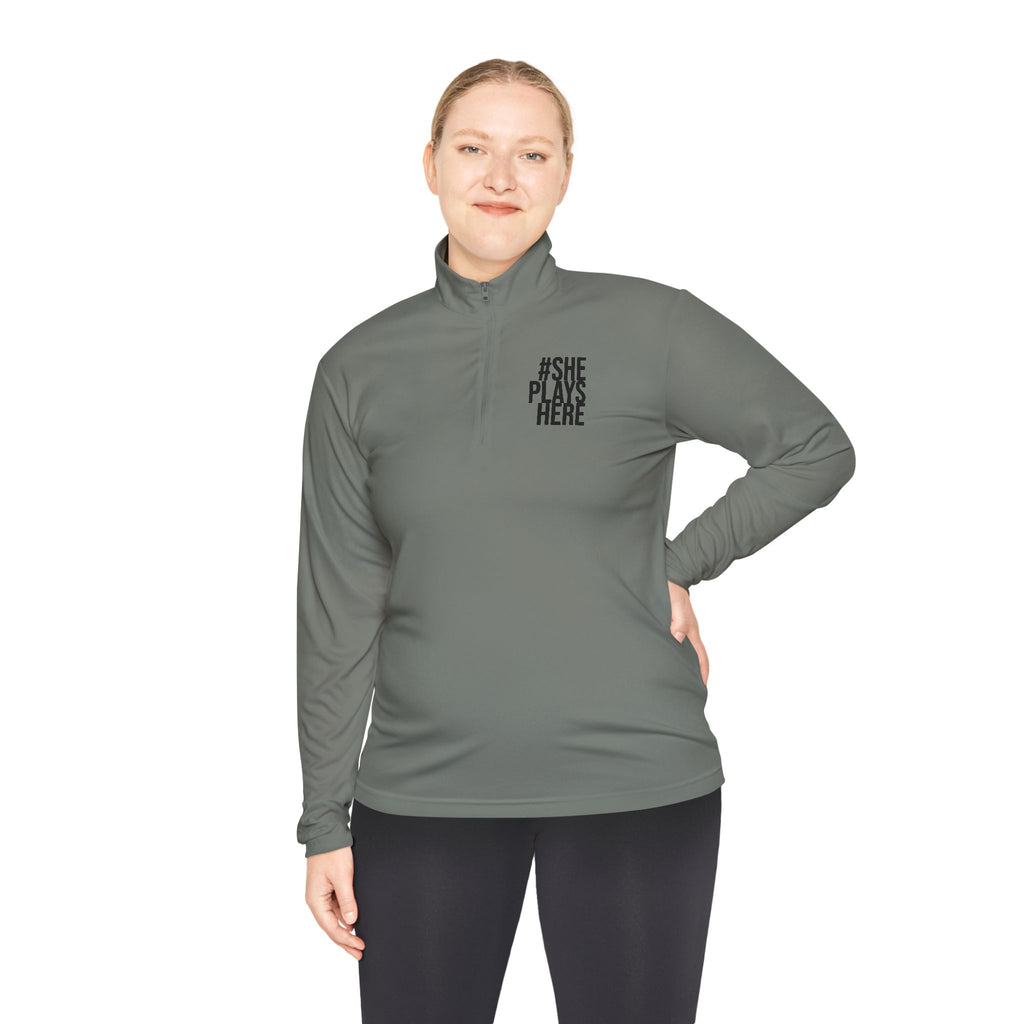 Minimal 'The Plain Girl' Quarter-Zip Pullover