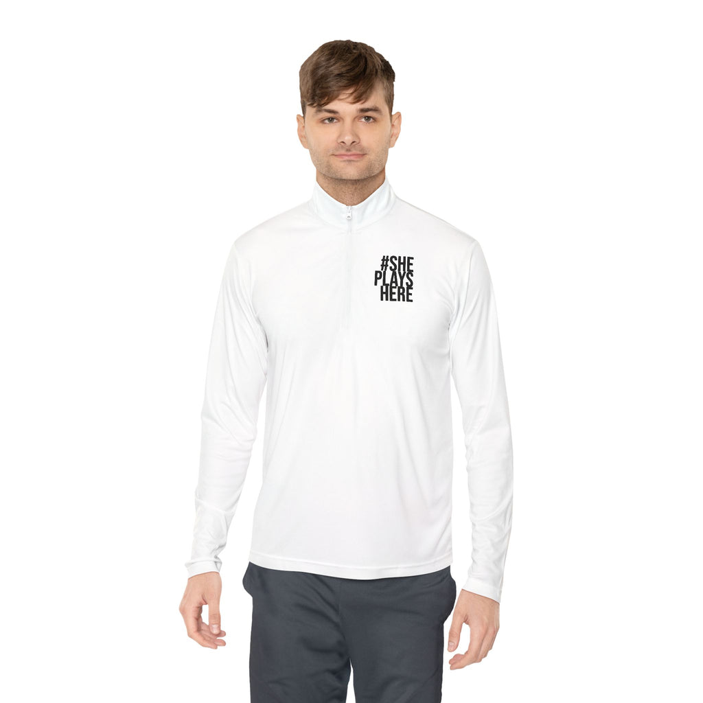 Minimal 'The Plain Girl' Quarter-Zip Pullover