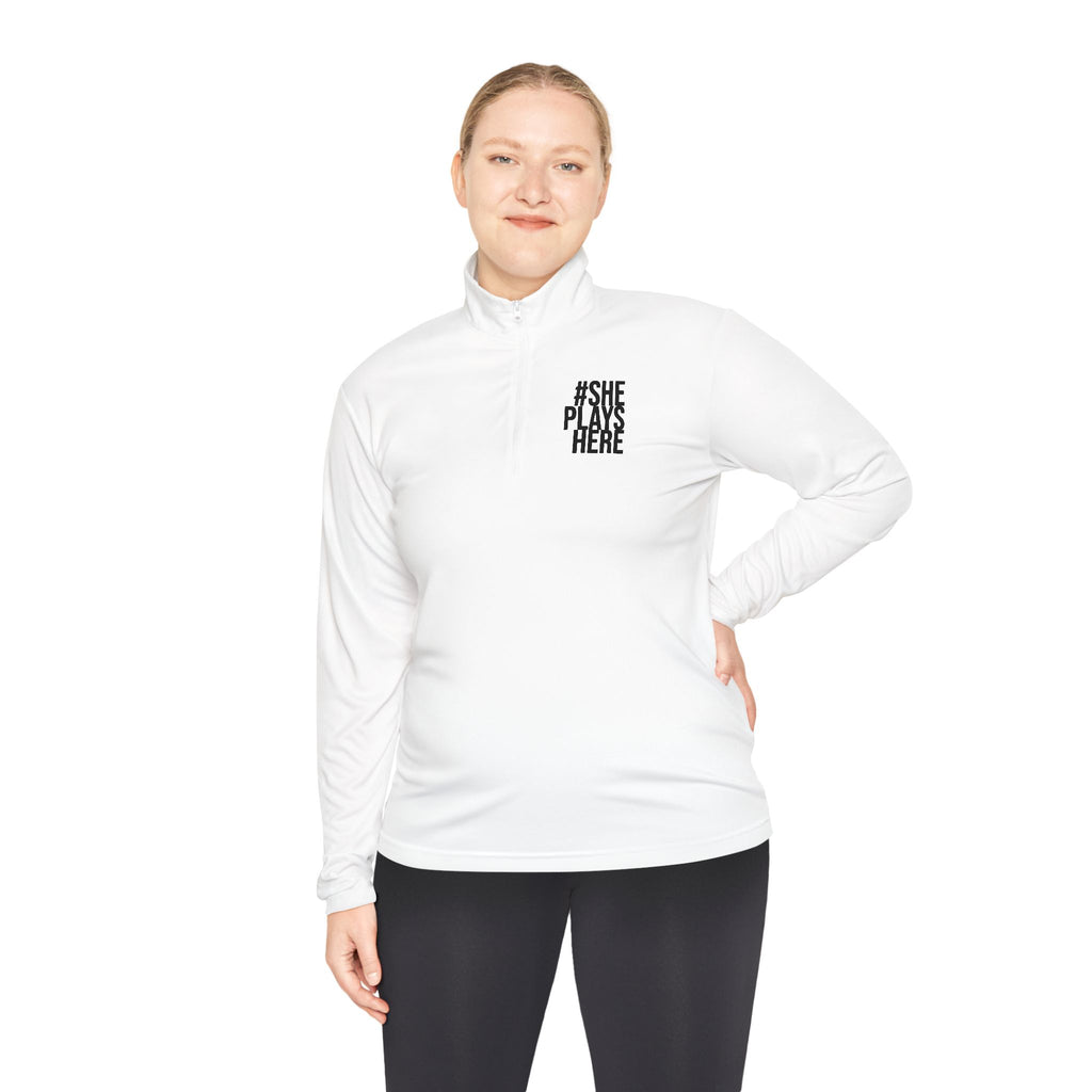 Minimal 'The Plain Girl' Quarter-Zip Pullover